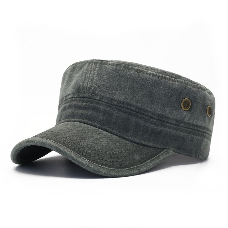 All-match Flat Top Military Cap Men And Women photo 5