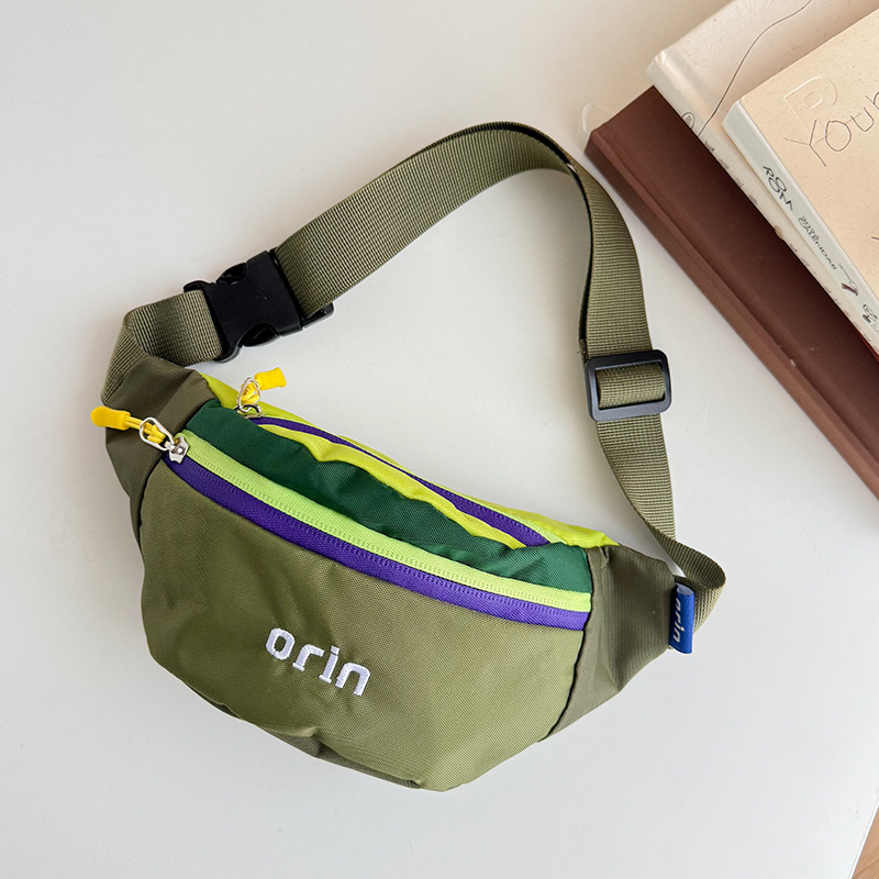 Childrens Trendy Color-block Outdoor Casual Crossbody Backpack photo 6