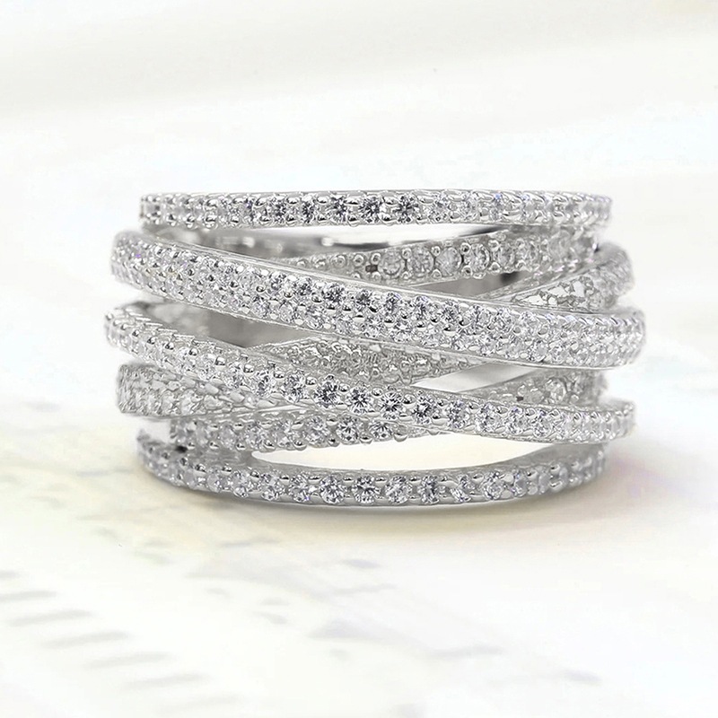Multi-layer Cross Ring For Women photo 1