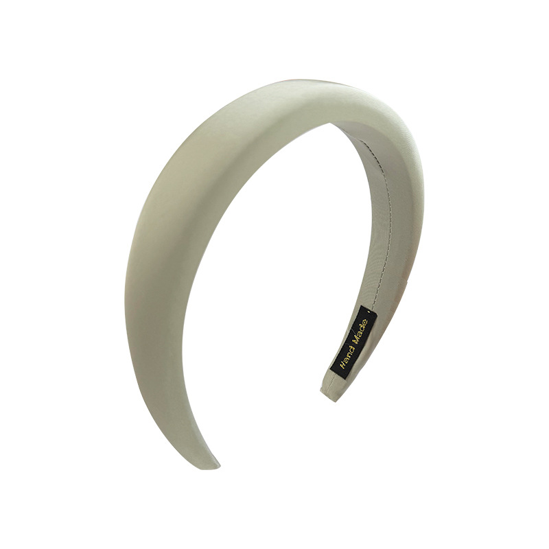 Korean-style Wide Satin Headband For Women Enhances Forehead Height photo 7