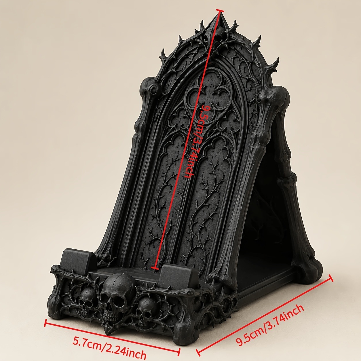 Mobile Phone Holder Black Desktop Decorative Stand For Home Use photo 2