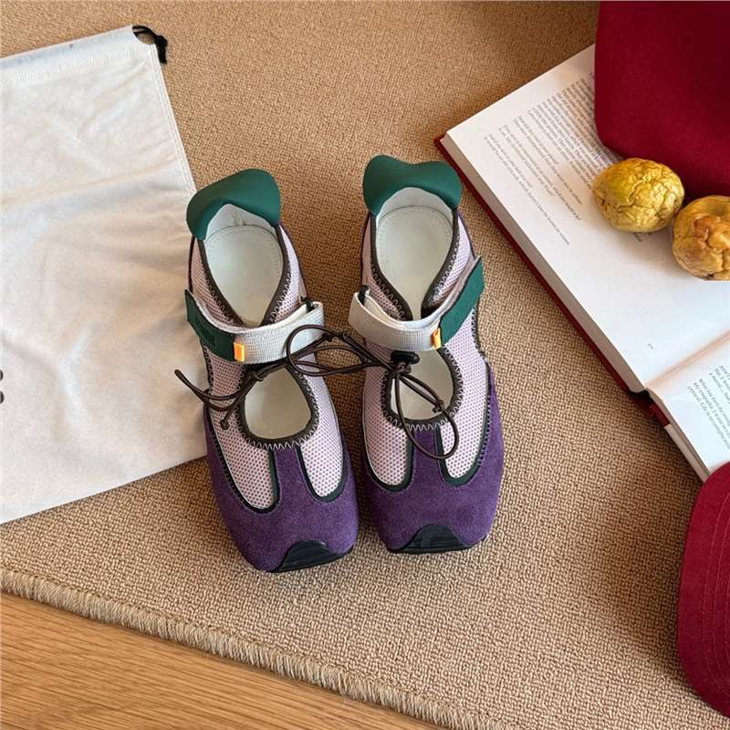 Fashionable Quirky Cute Sporty Functional Mary Jane Sandalsversatile Ballet Flats photo 6