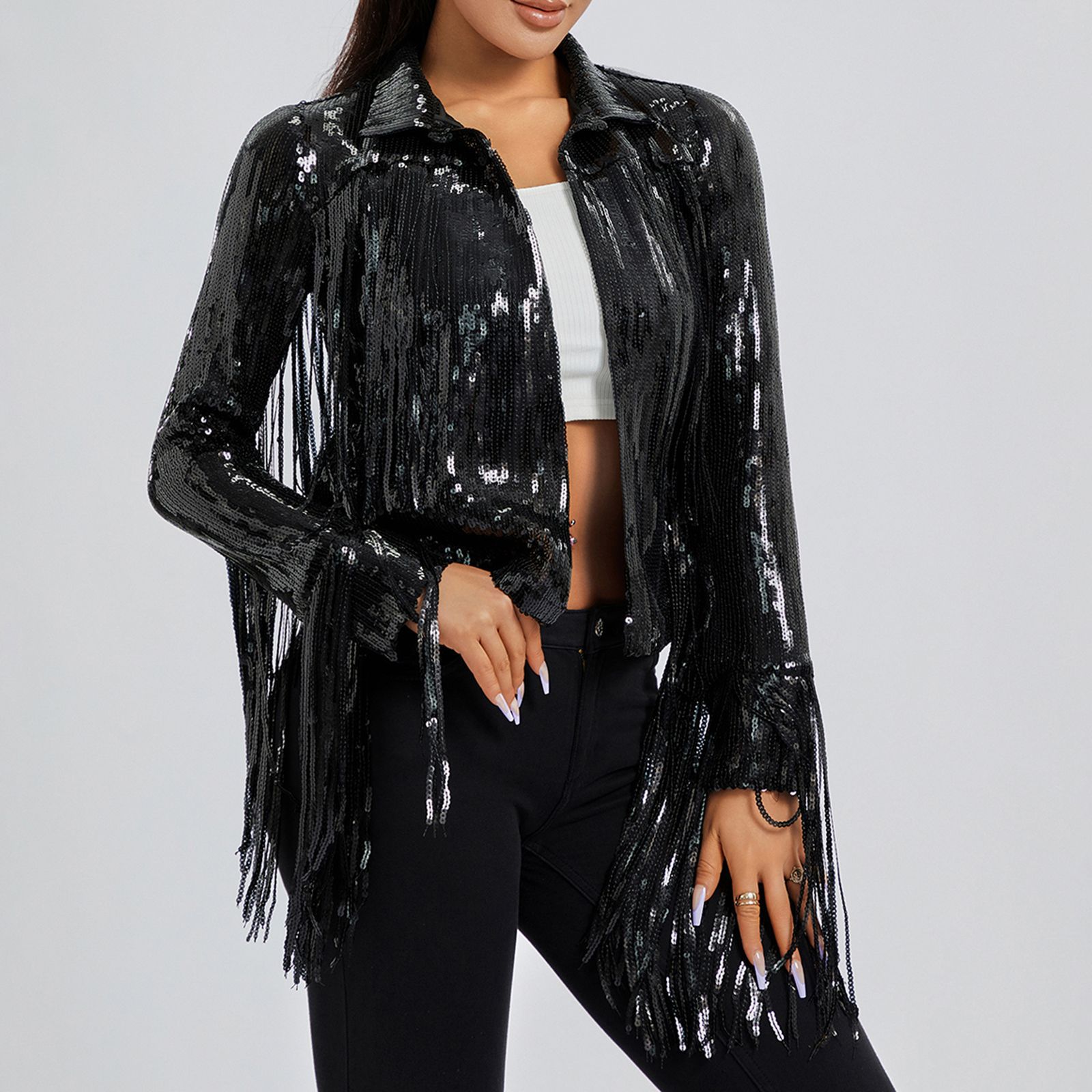 Sequin Top Same Style As The Stars For Stage Performances photo 1