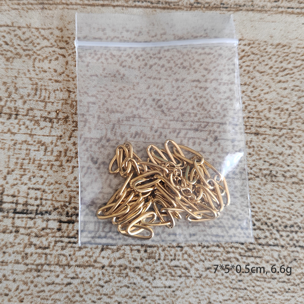 Paperclip Chain Oval Flat-wire Necklace photo 4