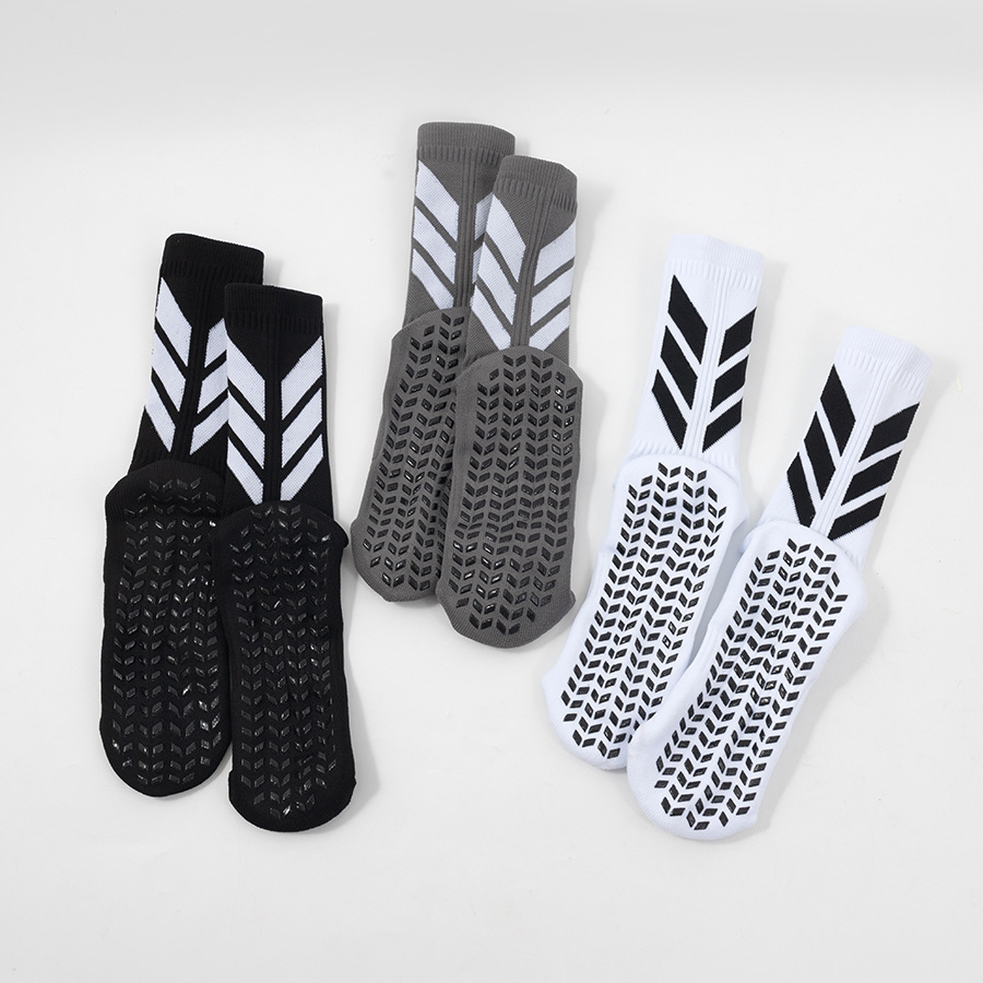 Cross-border Wholesale High-top Dotted-embroidery Football Socks photo 1