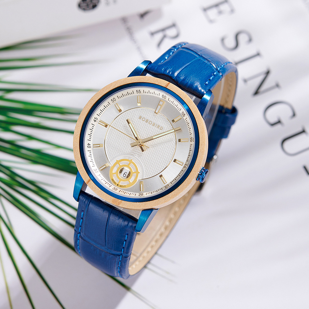Natural Wooden Men's Watch - Vintage Minimalist Design Casual Quartz Wristwatch for Young Adults photo 1