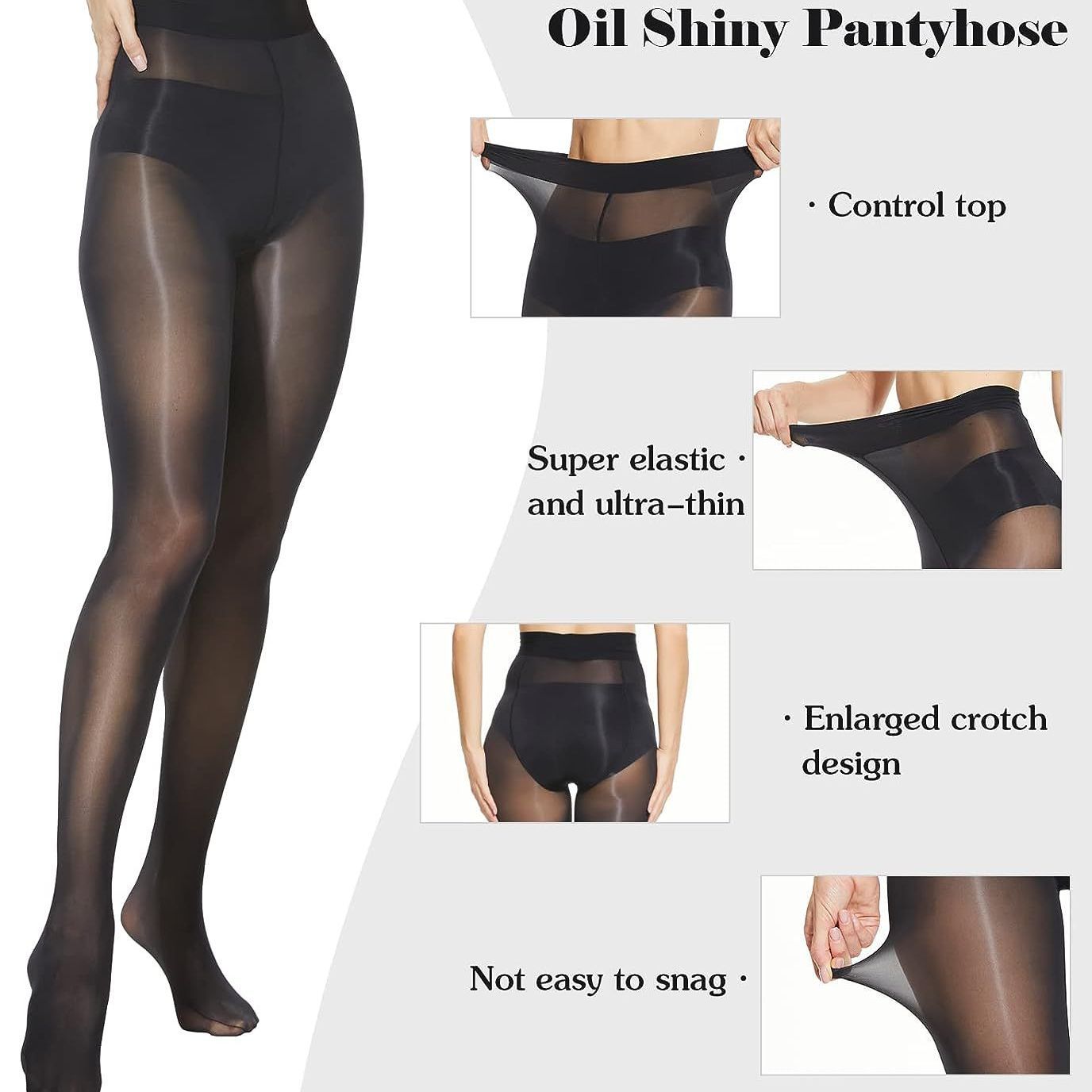 Women's Plus-size Glossy Horse Oil Silk Stockings photo 4