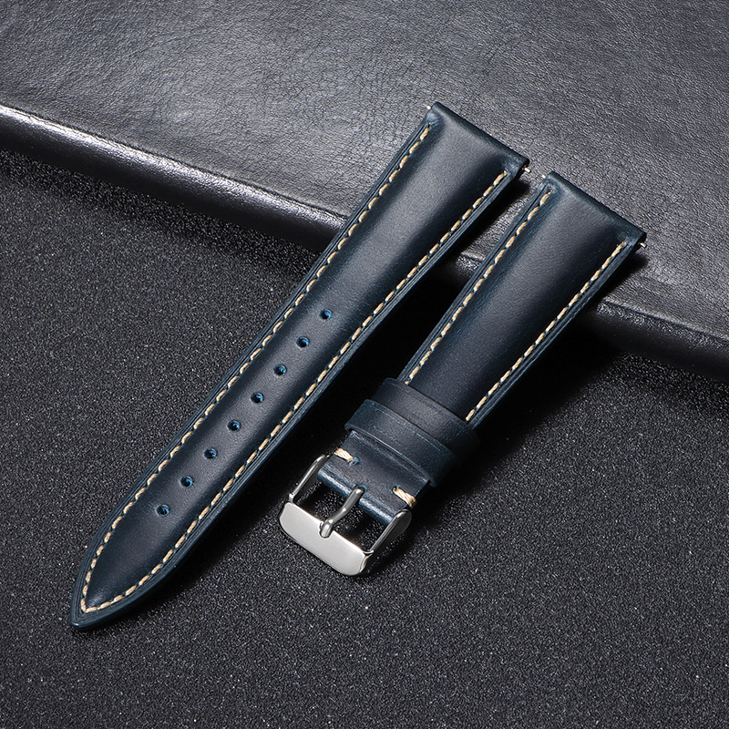 Vintage Oil-waxed Full-grain Leather Watch Strap photo 4