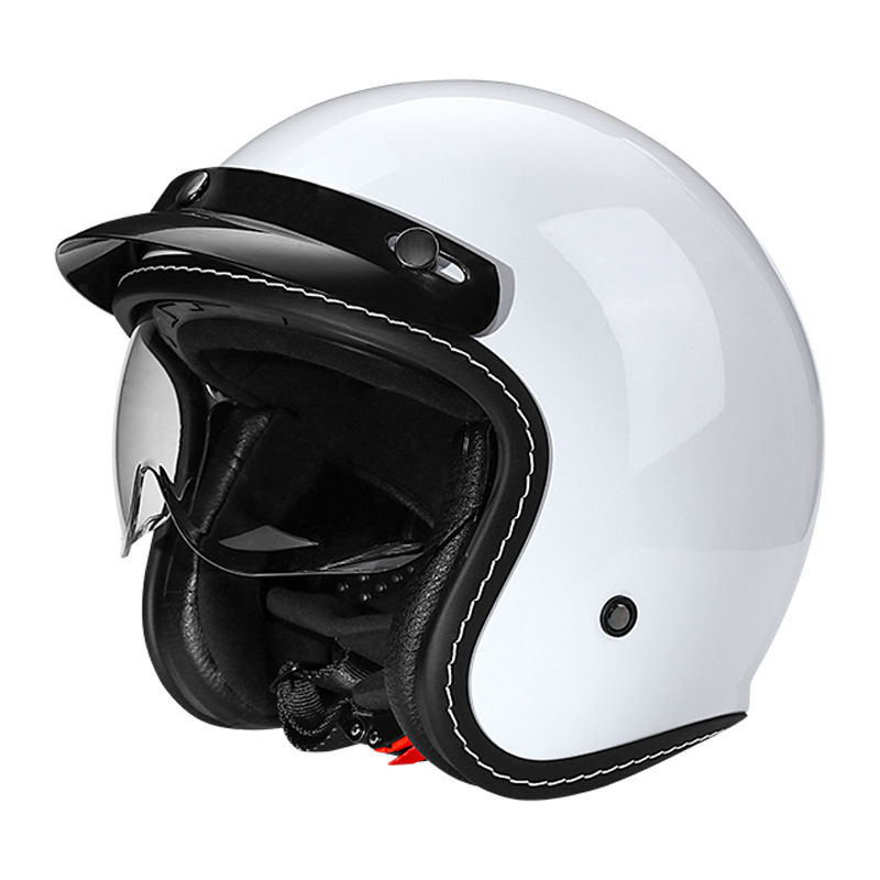 Vintage Motorcycle Helmet With Retractable Built-in Visor photo 7