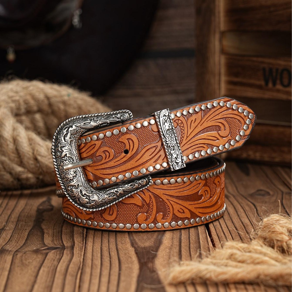 Retro Western Cowboy Belt For Women photo 2