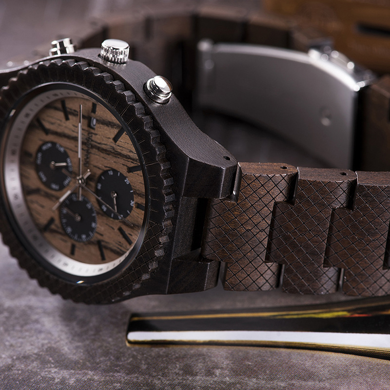 Unisex Sporty Wooden Watch photo 6