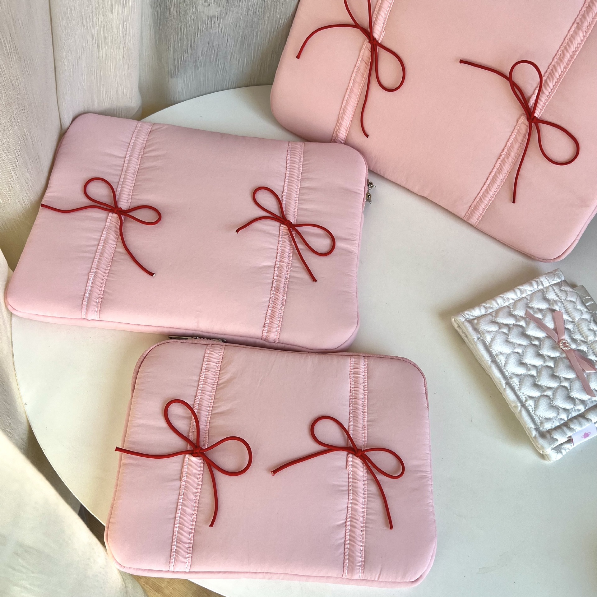 Tablet PC Bag Elastic Lace Bow Laptop Sleeve photo 3