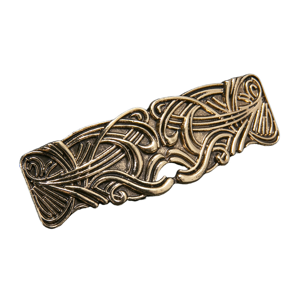 Retro Metal Royal Abstract Striped Hair Clip Headpiece Ponytail Clip photo 2