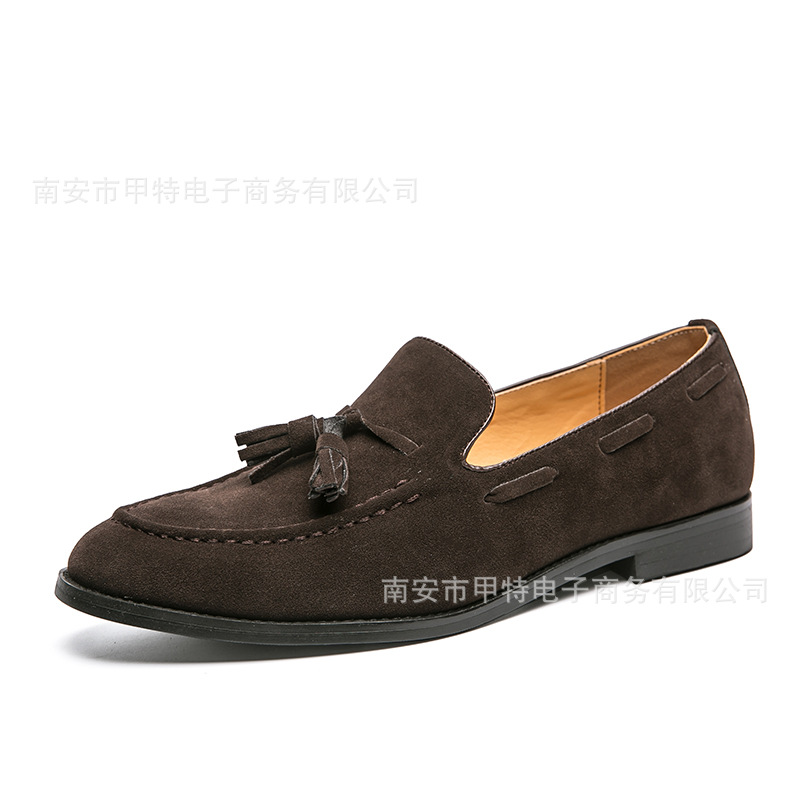 Matte-finish Hairstylist Casual Shoes, British-style Nightclub All-match photo 3