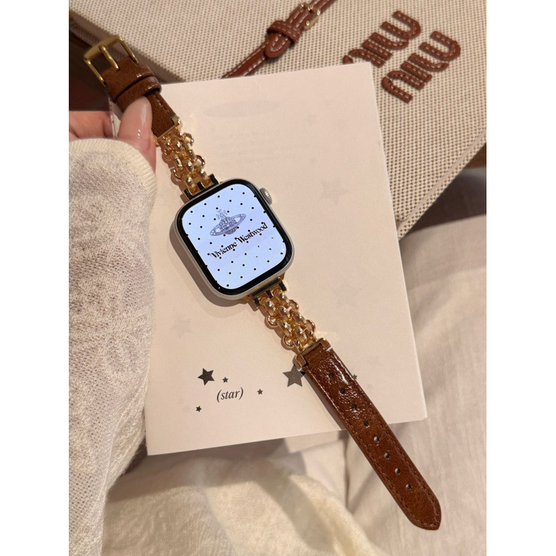 Suitable For Metal Chain Patchwork Leather photo 5