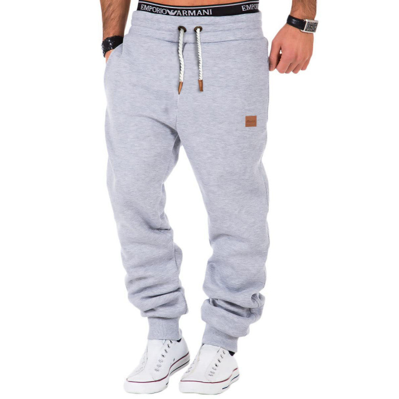 Mens AutumnWinter Patchwork Training Sweatpants photo 3