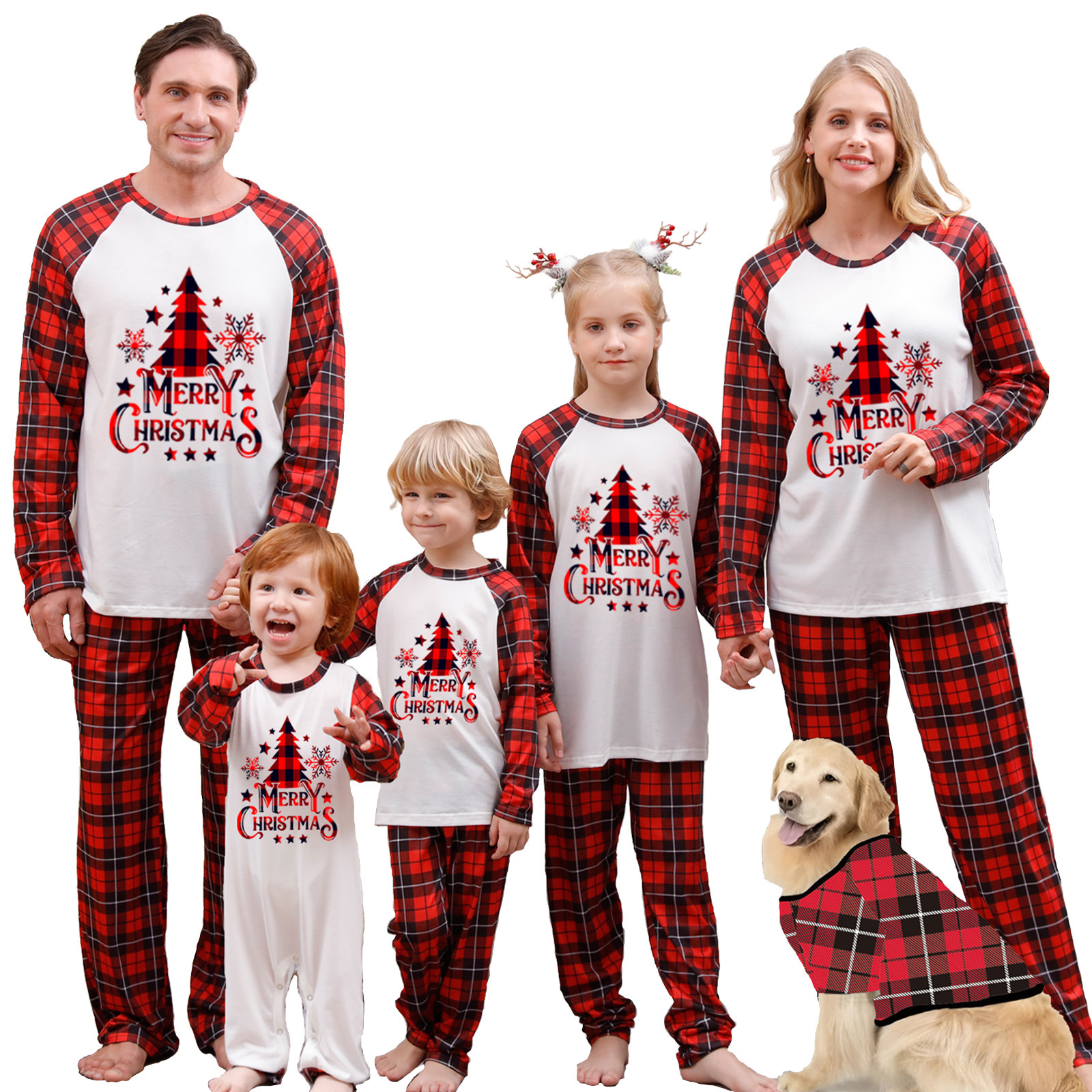 Christmas Parent-child Pajamas Suit Printed Homewear photo 2