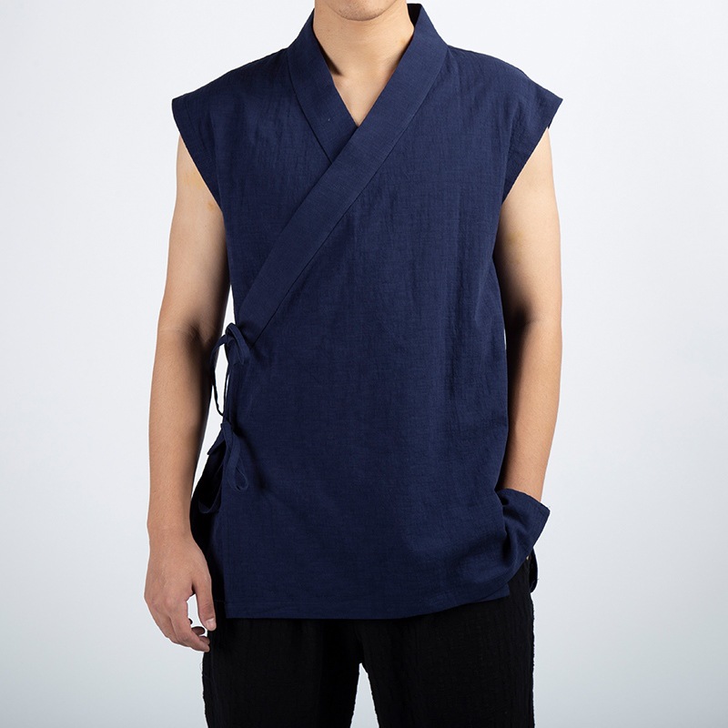Solid-color Men's Trendy Casual Short-sleeved Shirt photo 7