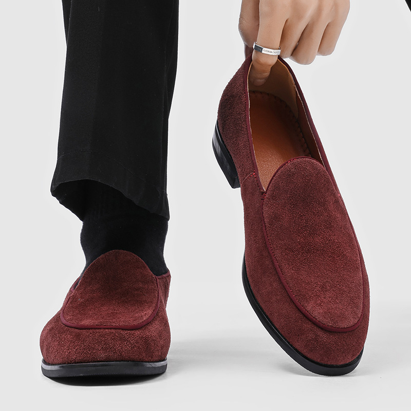 Mens French-style Fashionable Casual Low-cut Dress Shoes photo 2