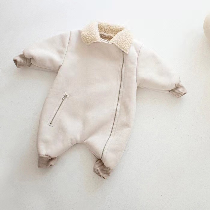 Baby One-piece Fleece Romper Thickened Onesie photo 2