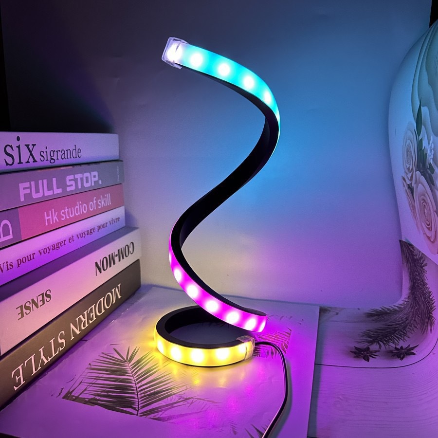 Modern RGB Multi-color LED Spiral Bar Lamp photo 5