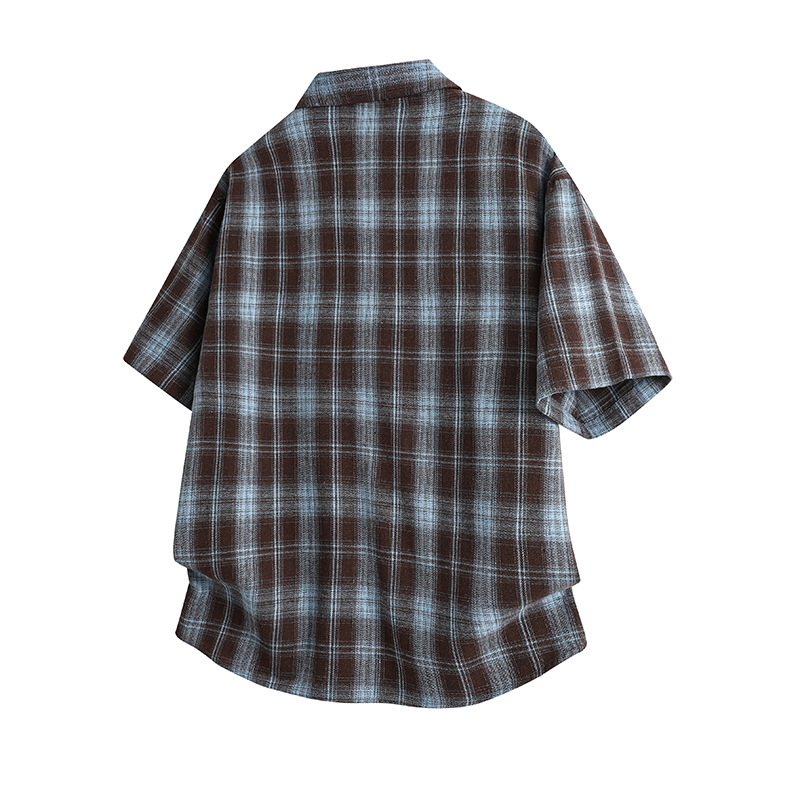 Men's Short-sleeved Plaid Shirt photo 3