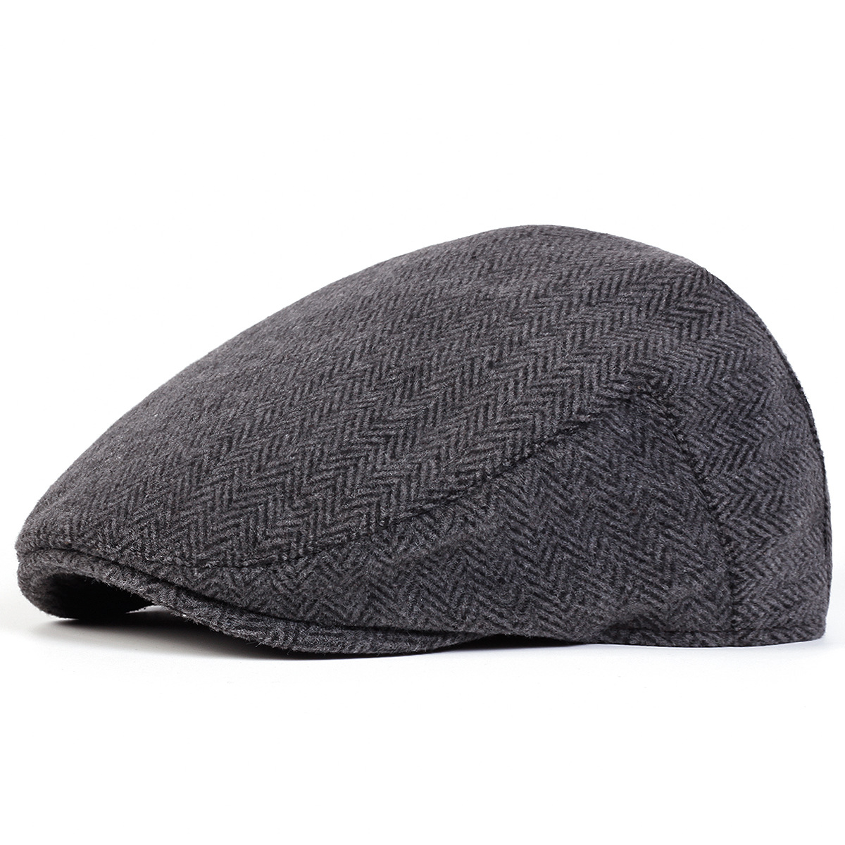 Simple Striped Beret Men's Casual Hat Painter's Cap photo 3