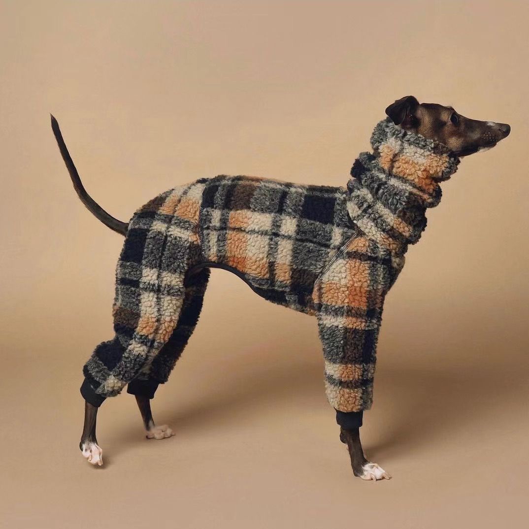 Double-sided Fleece Whippet Winter Dog Coat photo 3