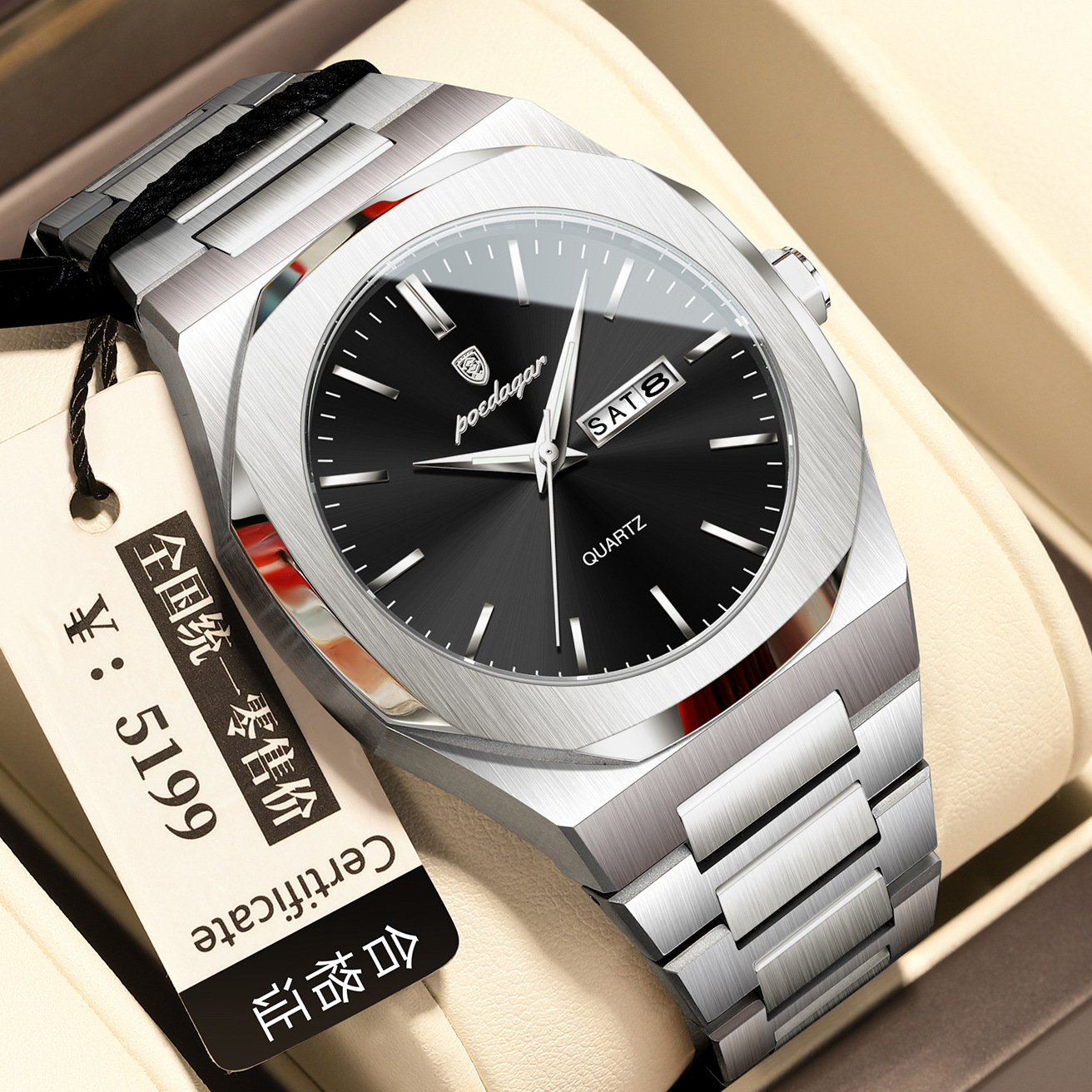 Men's Waterproof Luminous Quartz Watch photo 7