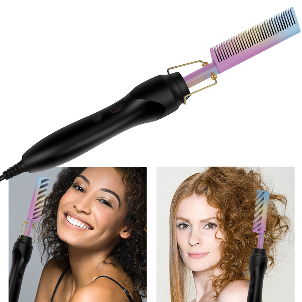 Copper Straightening Comb Electric Curling Iron photo 5