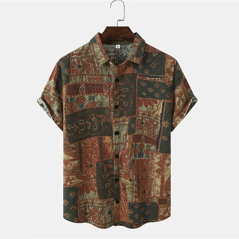 Men's Digital-Print Hawaiian Short-Sleeve Shirt photo 6