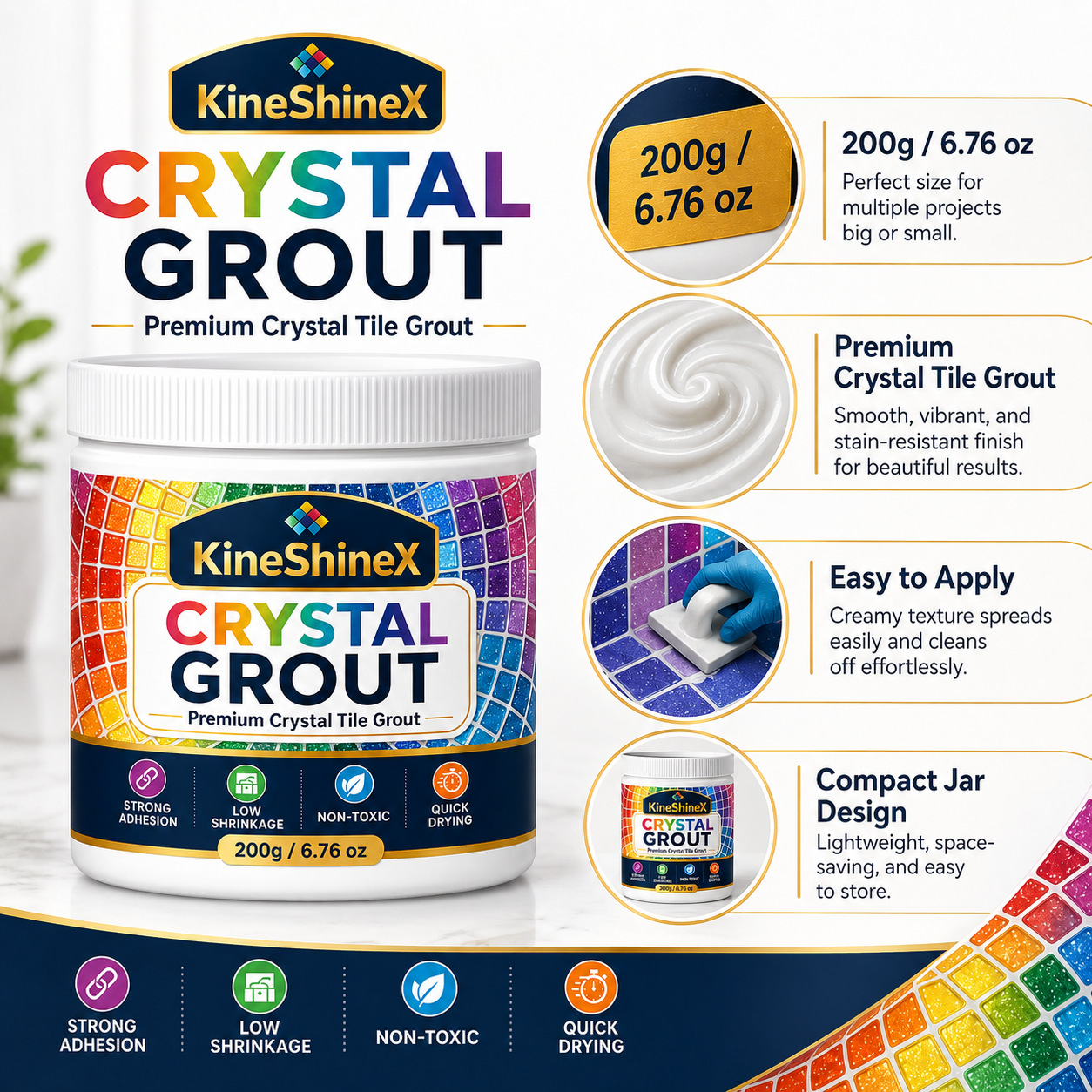 High-strength Mold-resistant Crack-resistant And Durable Tile Grout photo 5