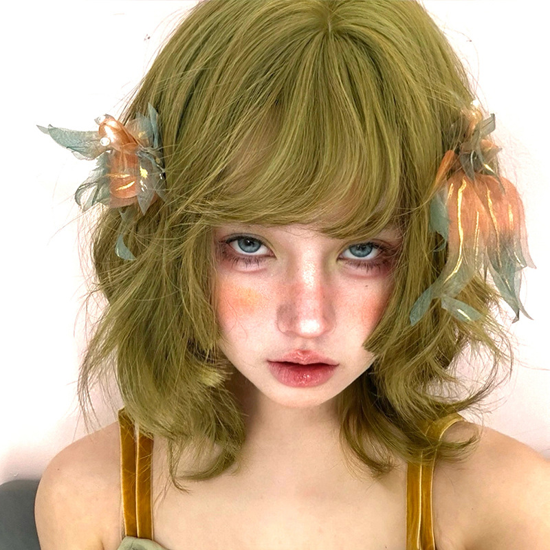 Subculture Wool Curl Egg Roll Wig Cap photo 2