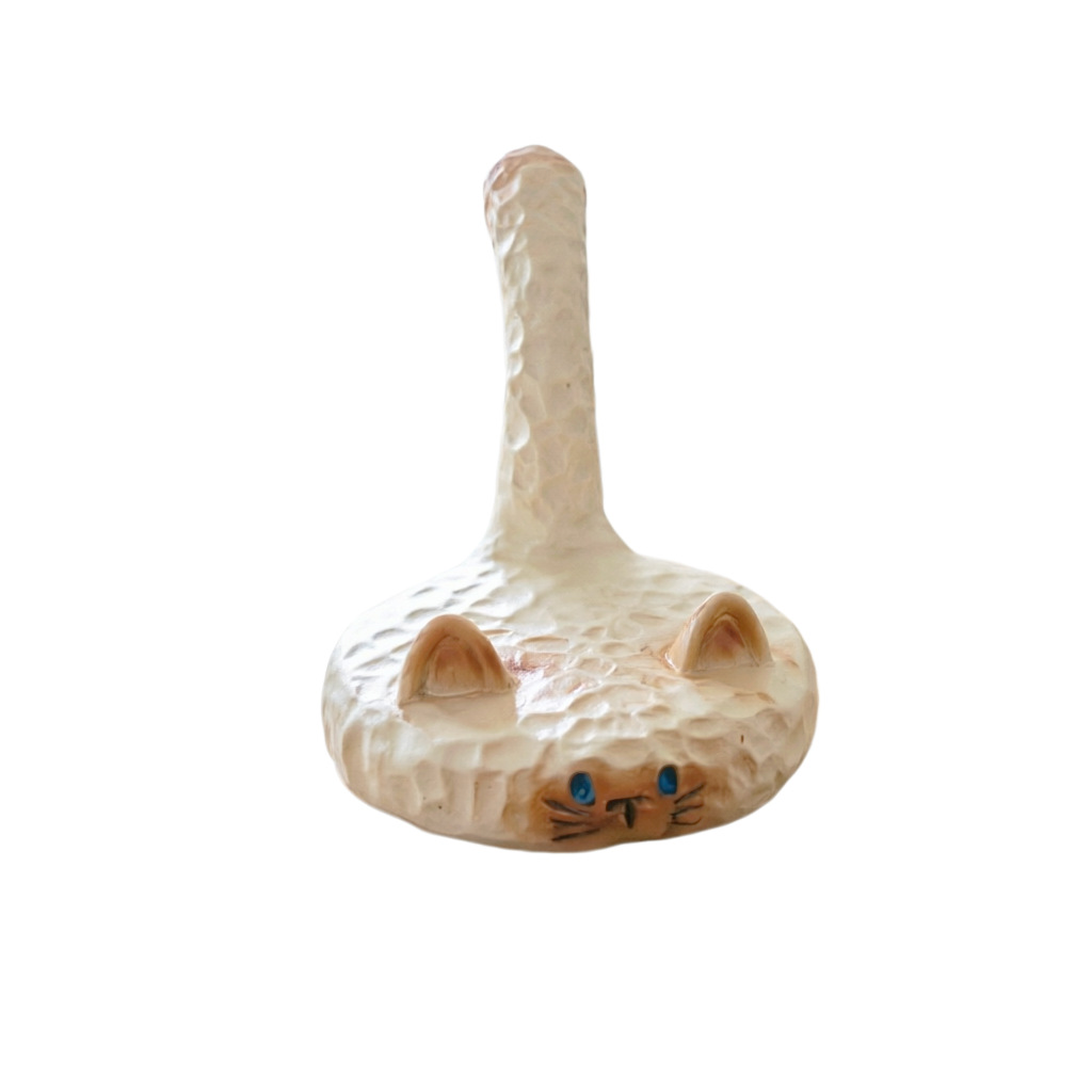 Siam Cat Figurine Phone Holder Cream-Style Decorative Item photo 3