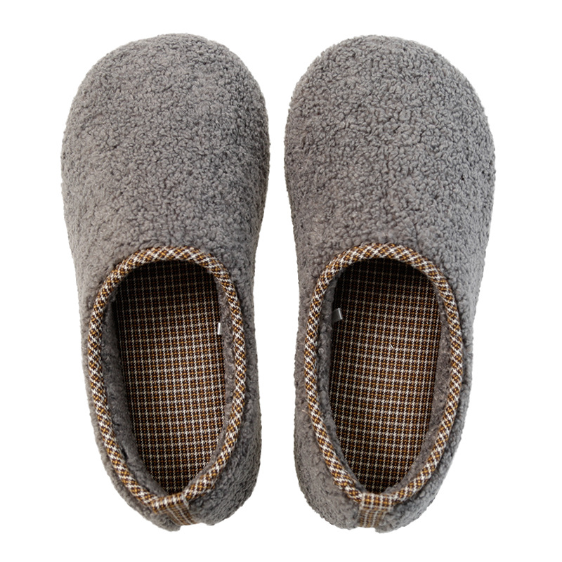 Japanese-style Plain-colored Winter Indoor Slippers photo 5