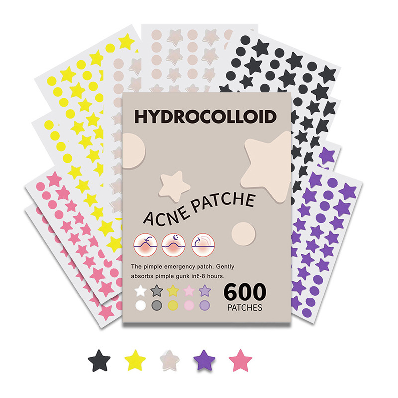 600-piece Large-size Star Stickers With Water-based Adhesive photo 2