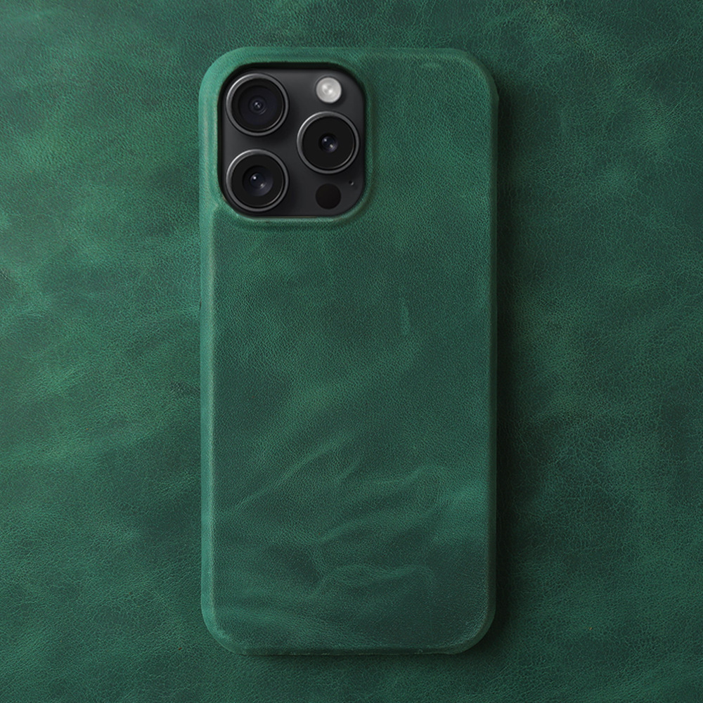 Applicable Crazy Horse Pattern Leather Phone Case photo 5