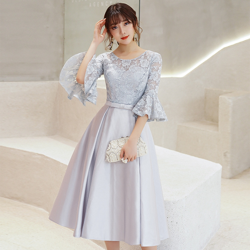Elegant Midi-length Evening Gown For The Annual Gala photo 4