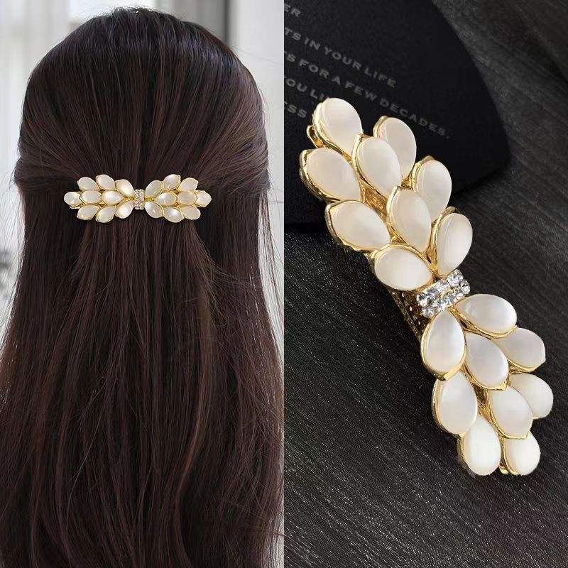 Korean-style Large And Small Spring Clips With Rhinestones photo 7