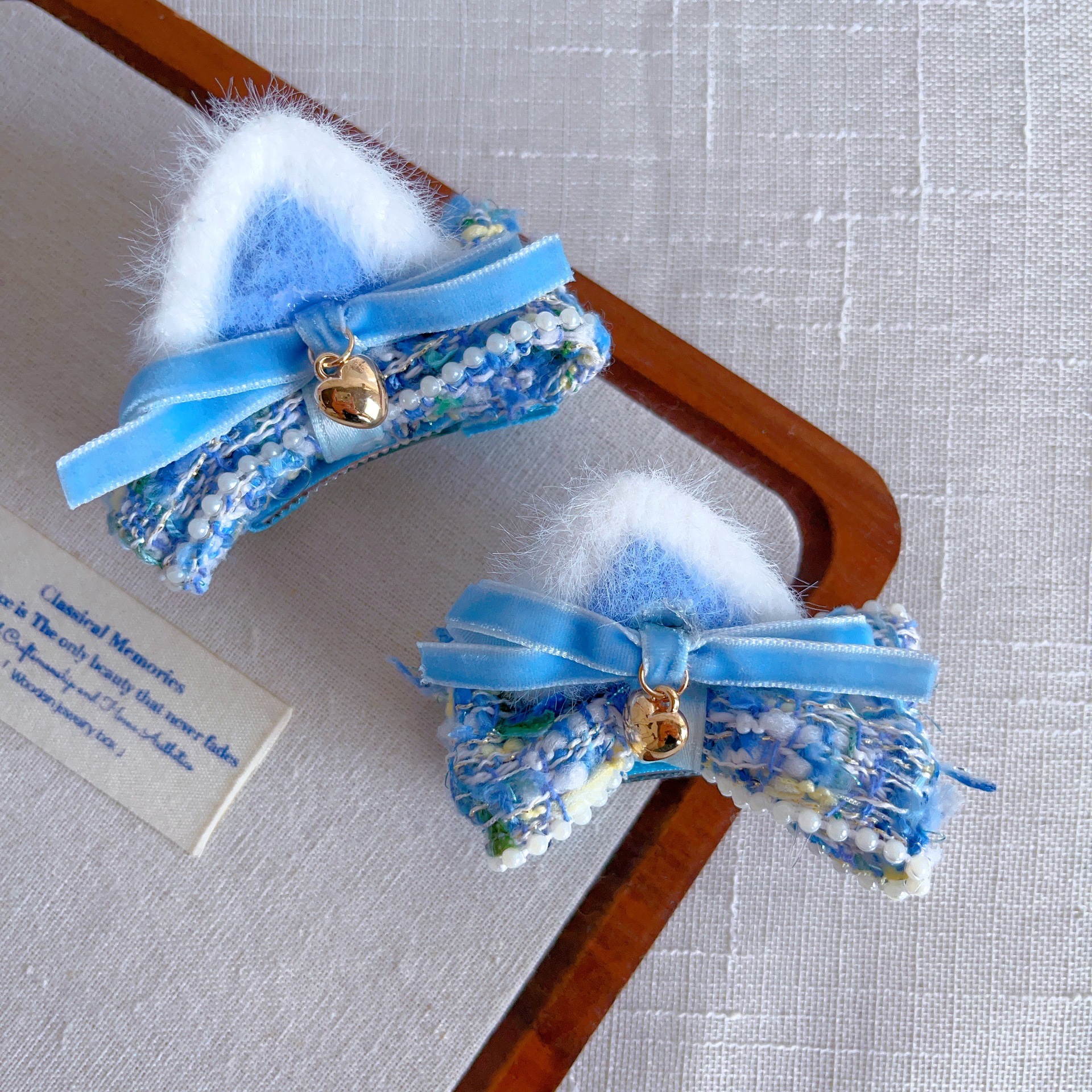 Cute Cat-ear Bow Hair Clip photo 4