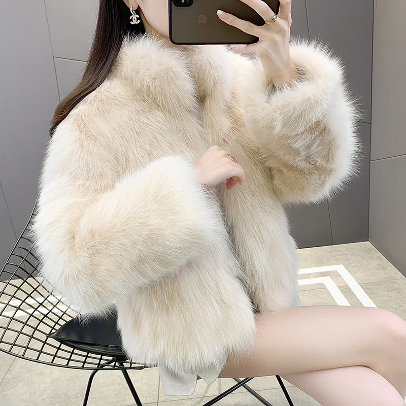 Fashionable Fur Coat For Women Short And Thickened Internet-famous Fluffy Coat photo 2