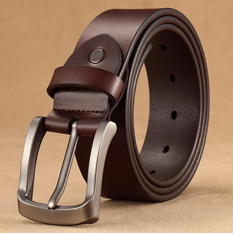Mens Retro Pin-Clasp Day-Clasp Leather Belt photo 2