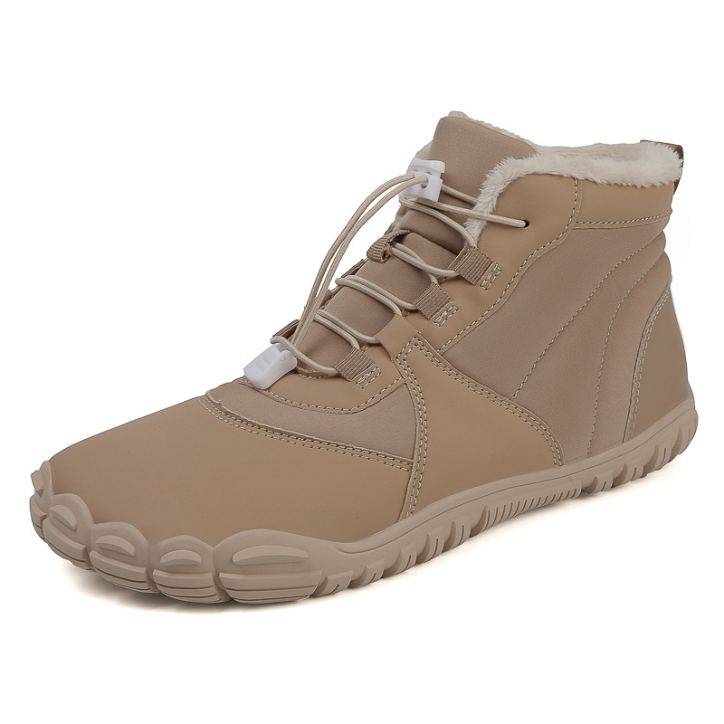 Outdoor Snow Boots Non-slip Waterproof Fleece-lined Insulated Cotton-padded Shoes photo 7