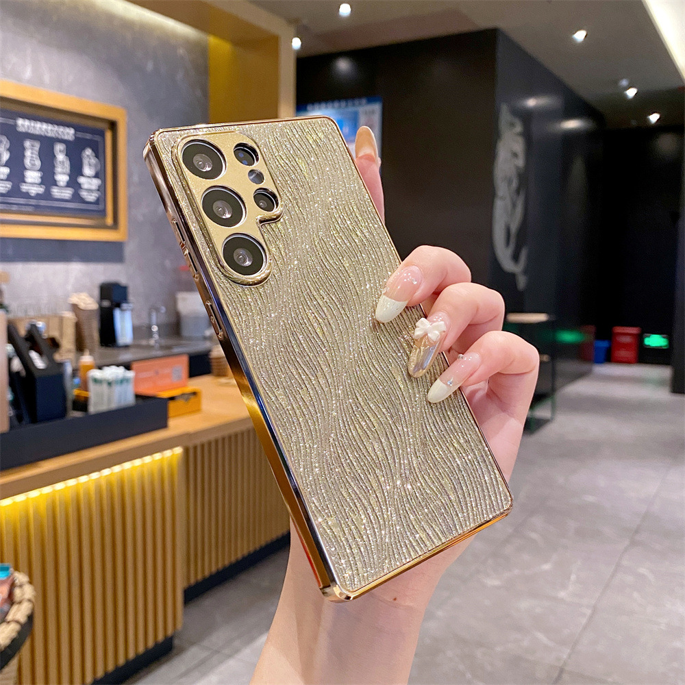A56 Electroplated Glitter Water-wave Phone Case photo 2