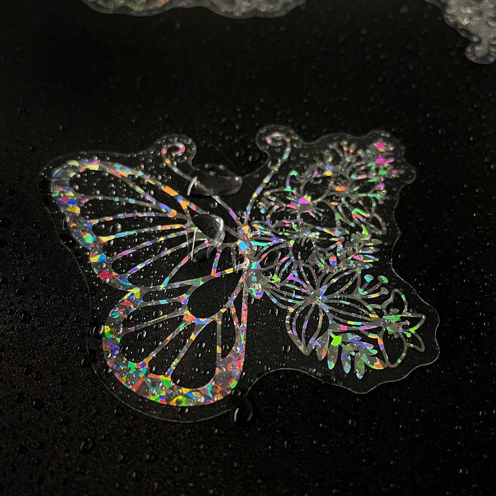 Transparent Butterfly Laser Stickers Creative Retro photo 6