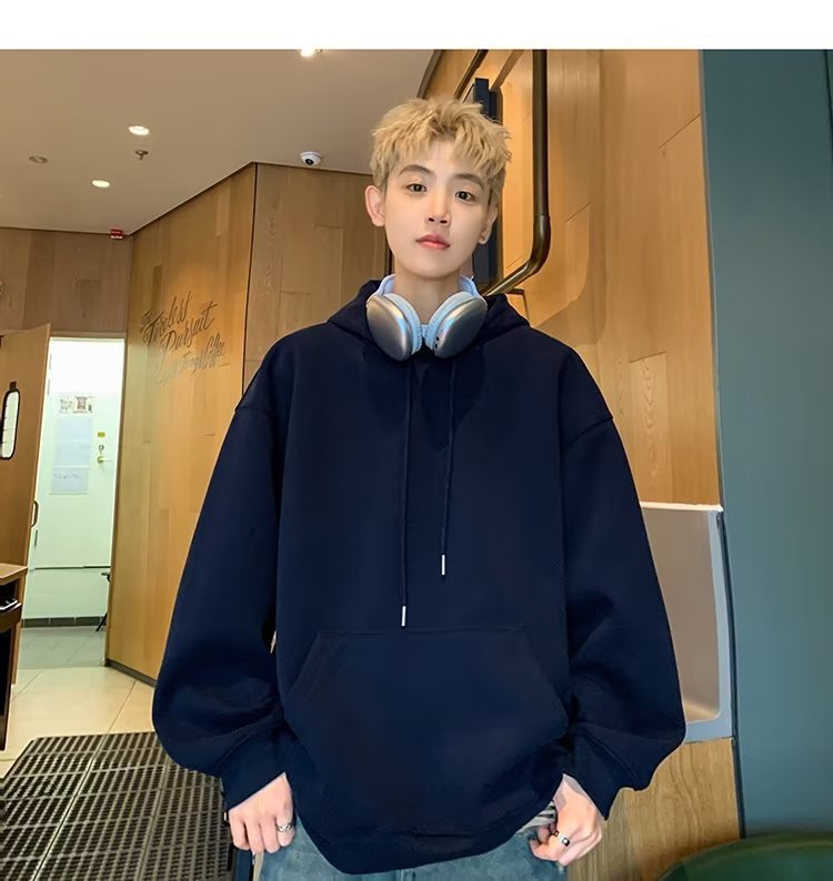 Men's Loose-fitting Pullover Hoodie photo 7