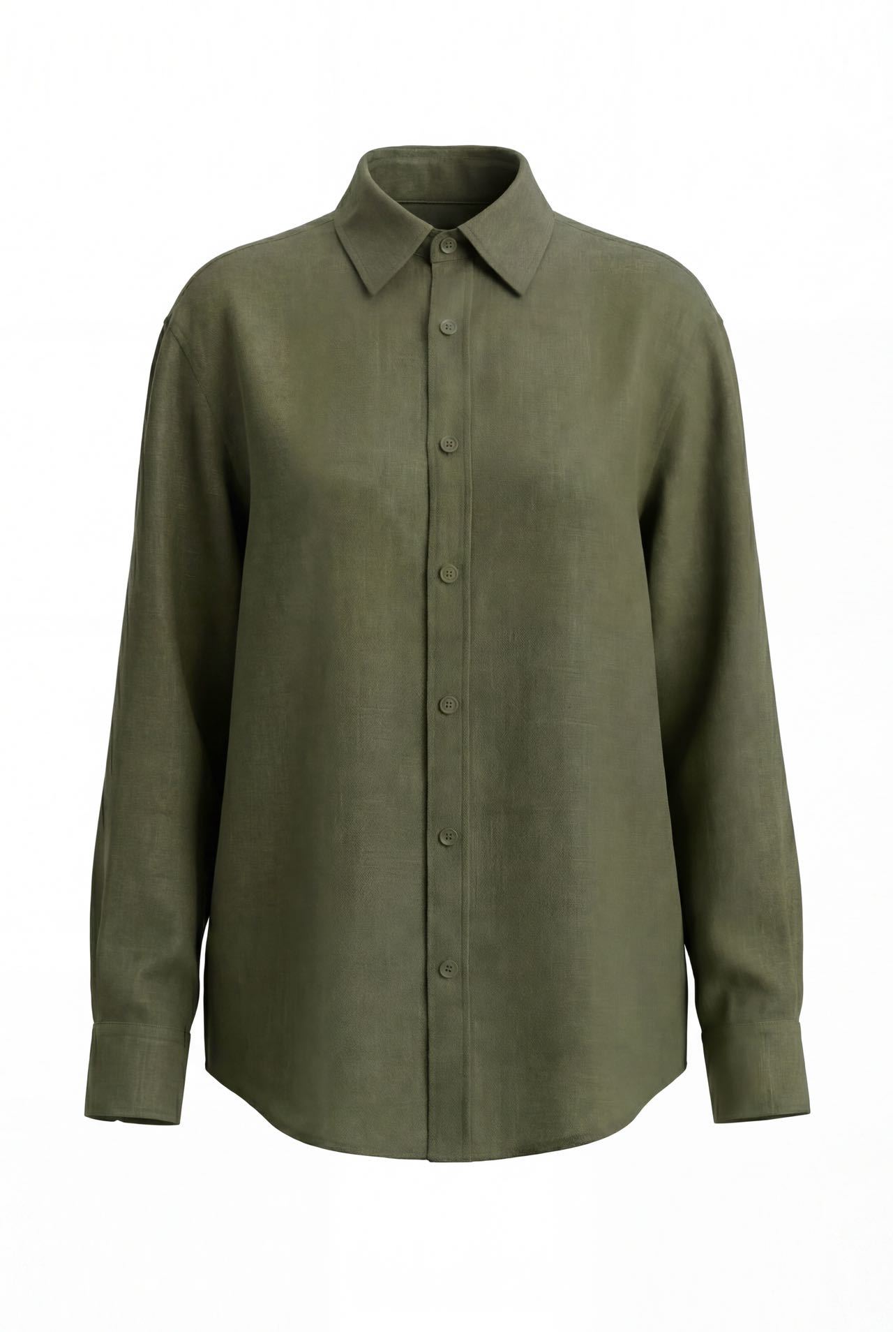 Loose-fitting Breathable Classic Basic Versatile Vintage Shirt photo 3