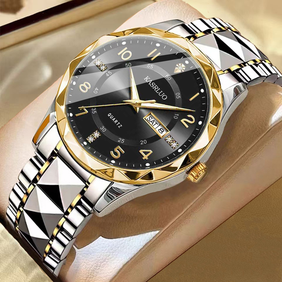 Men's Dual Calendar Fashion Waterproof Luminous Quartz Watch photo 4