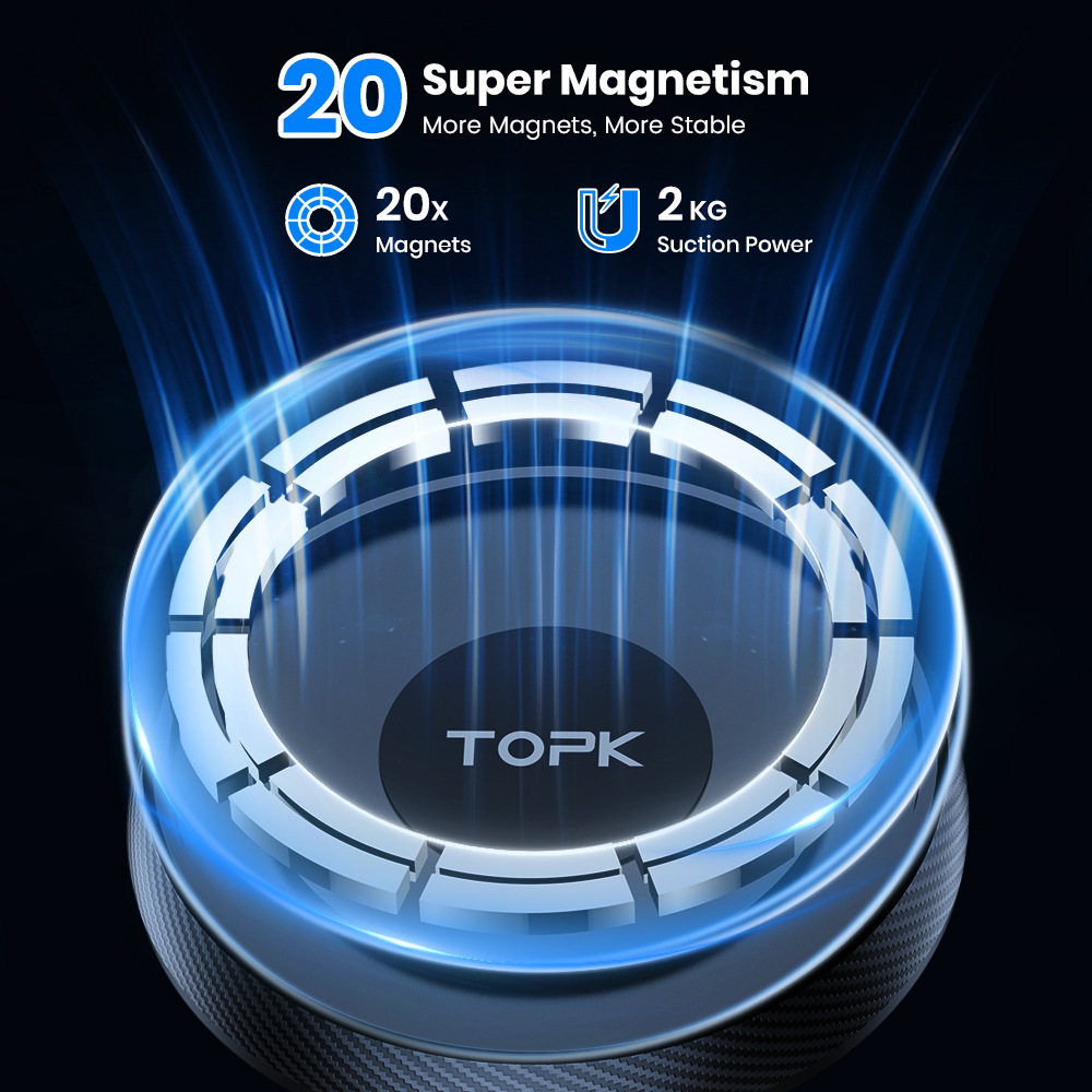 Magnetic Car Phone Holder For Navigation Mounted On The Air Vent With A Suction Cup photo 2