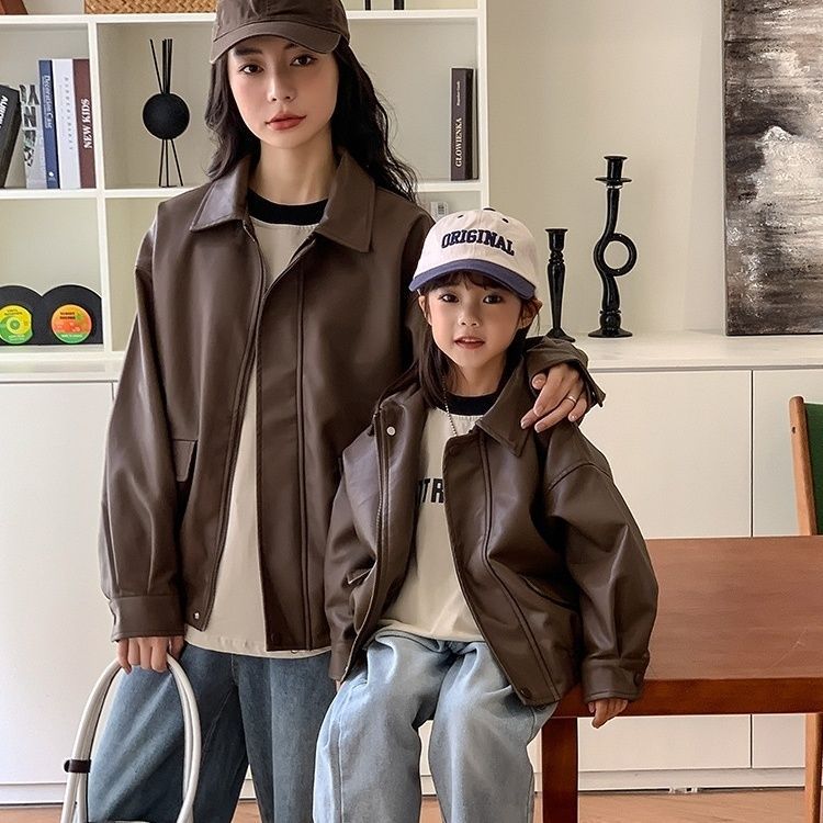New Stylish Biker Jacket For Moms Daughters, And The Whole Family Of Three photo 2